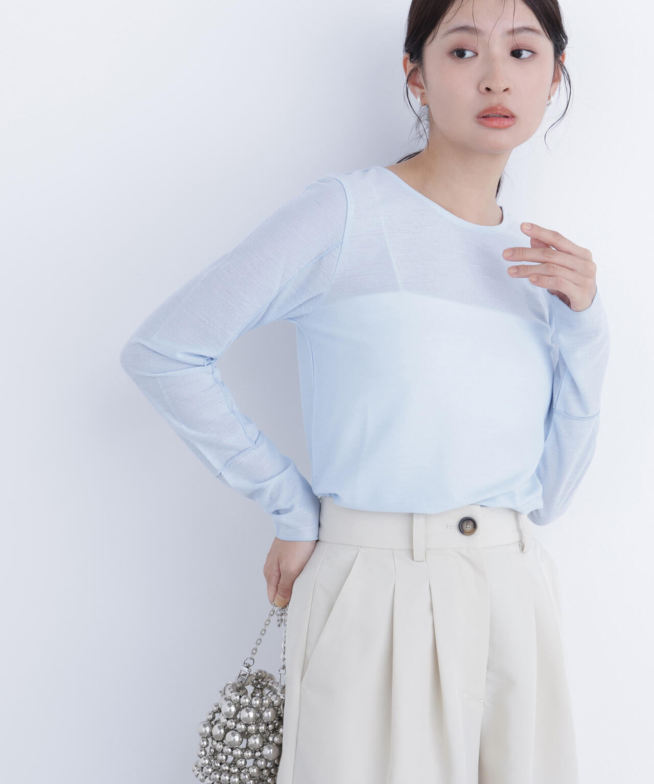 シアーメロウカットソー