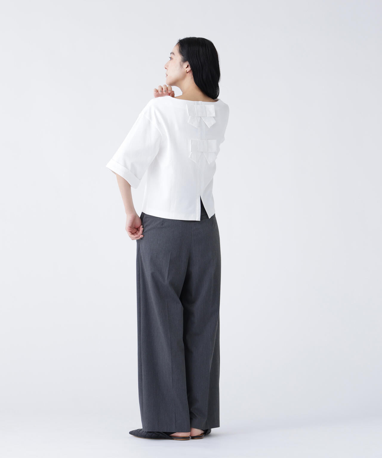 168cm B81cm W60cm H89cm 着用サイズ:FR