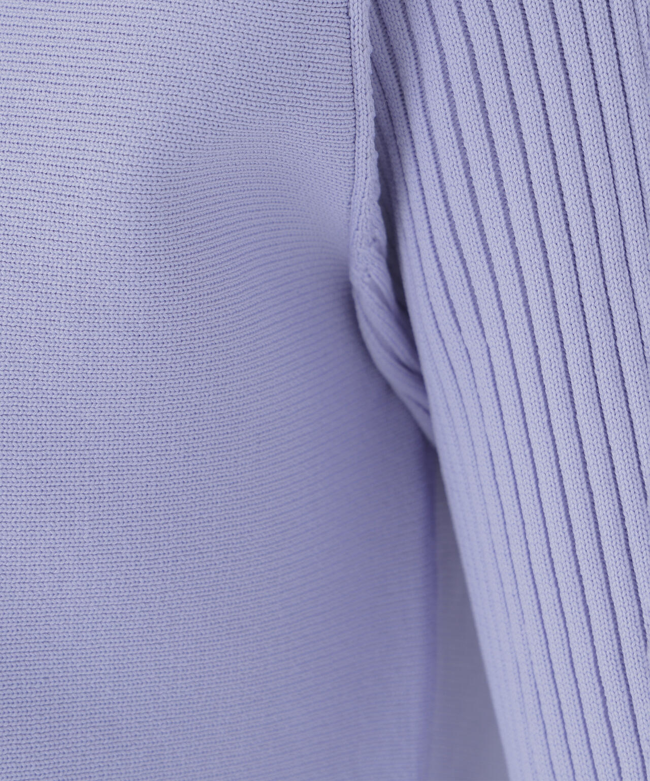 ベルスリーブペプラムニット