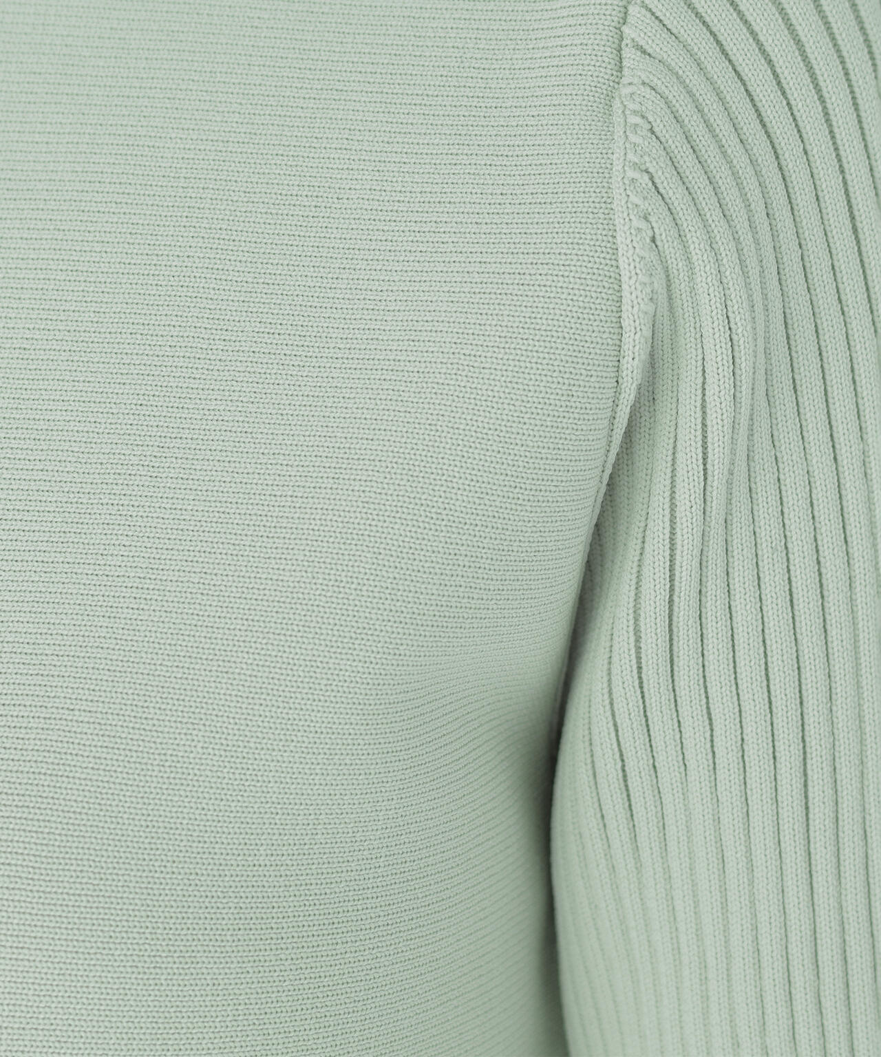 ベルスリーブペプラムニット