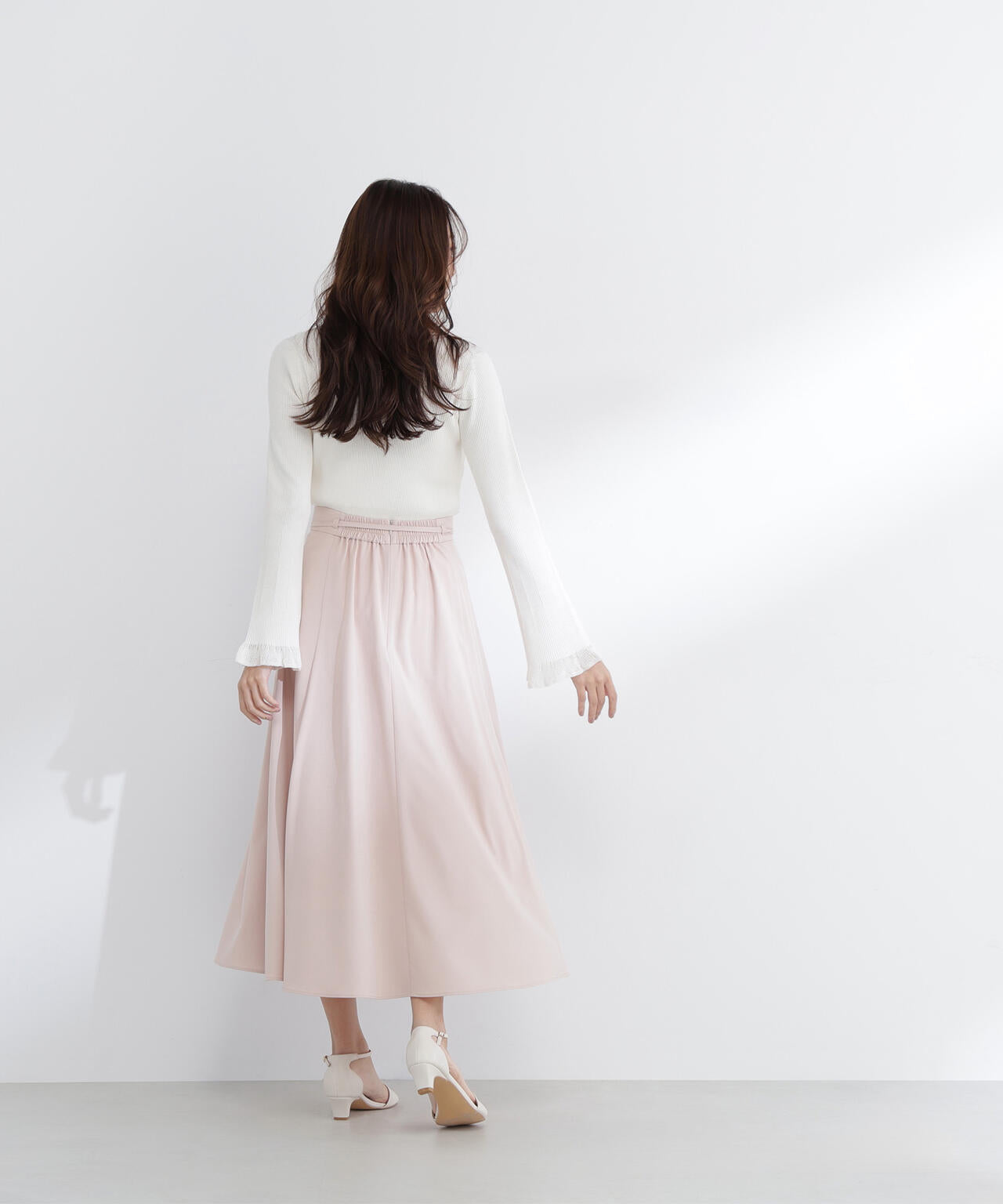 レーシーカフスリブニット