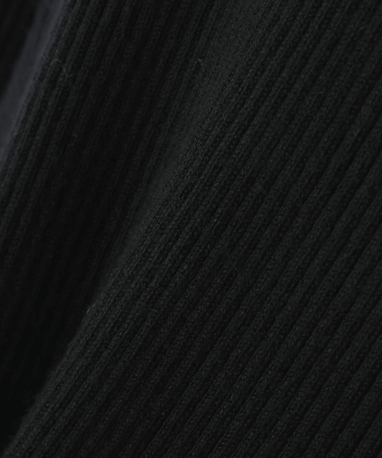 バイカラーフリルトリムニット