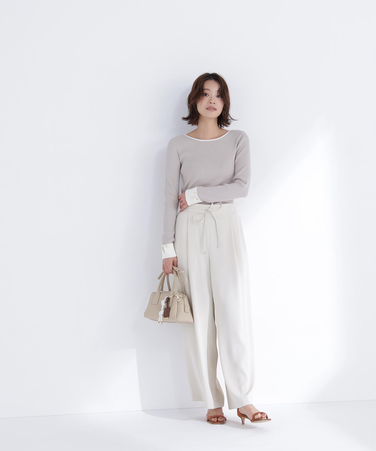 ダブルカフスニット