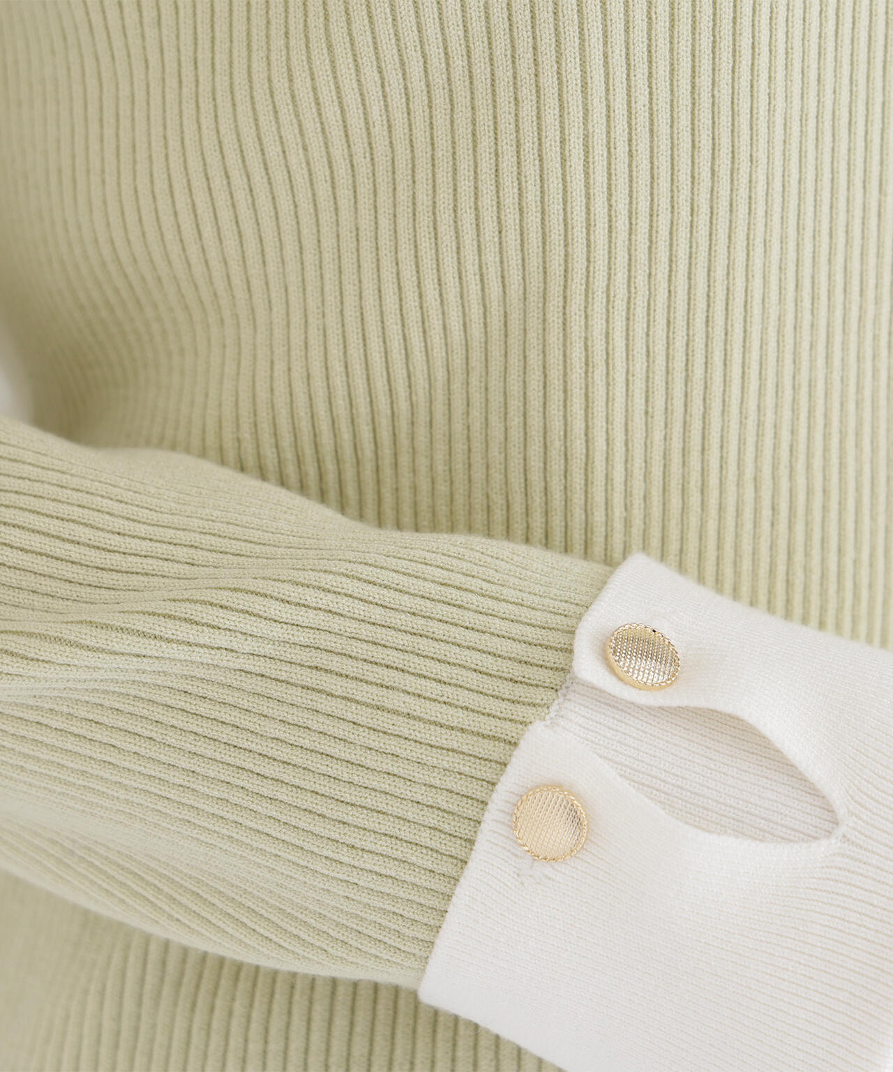 ダブルカフスニット