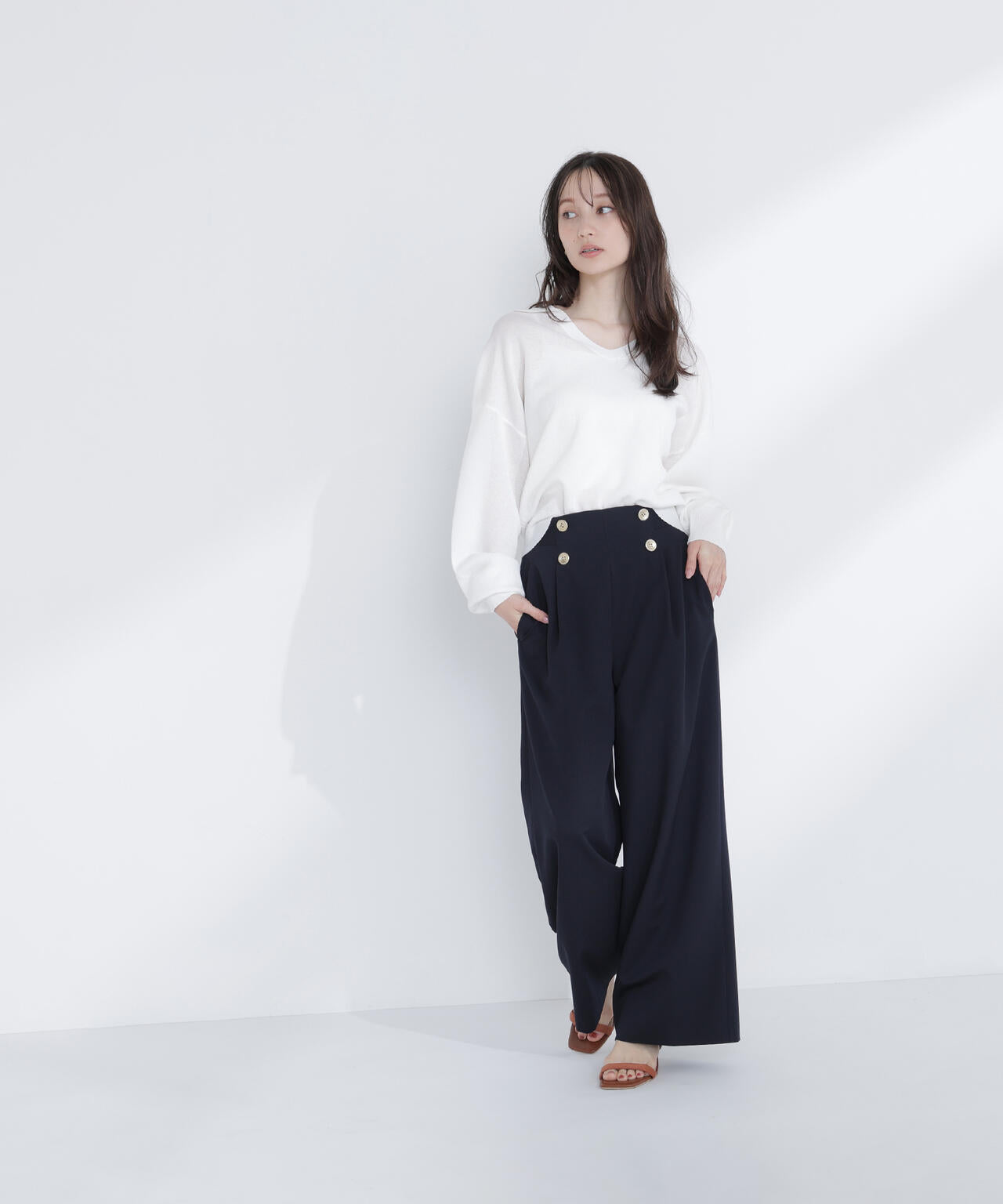 スキッパーフォルムニット