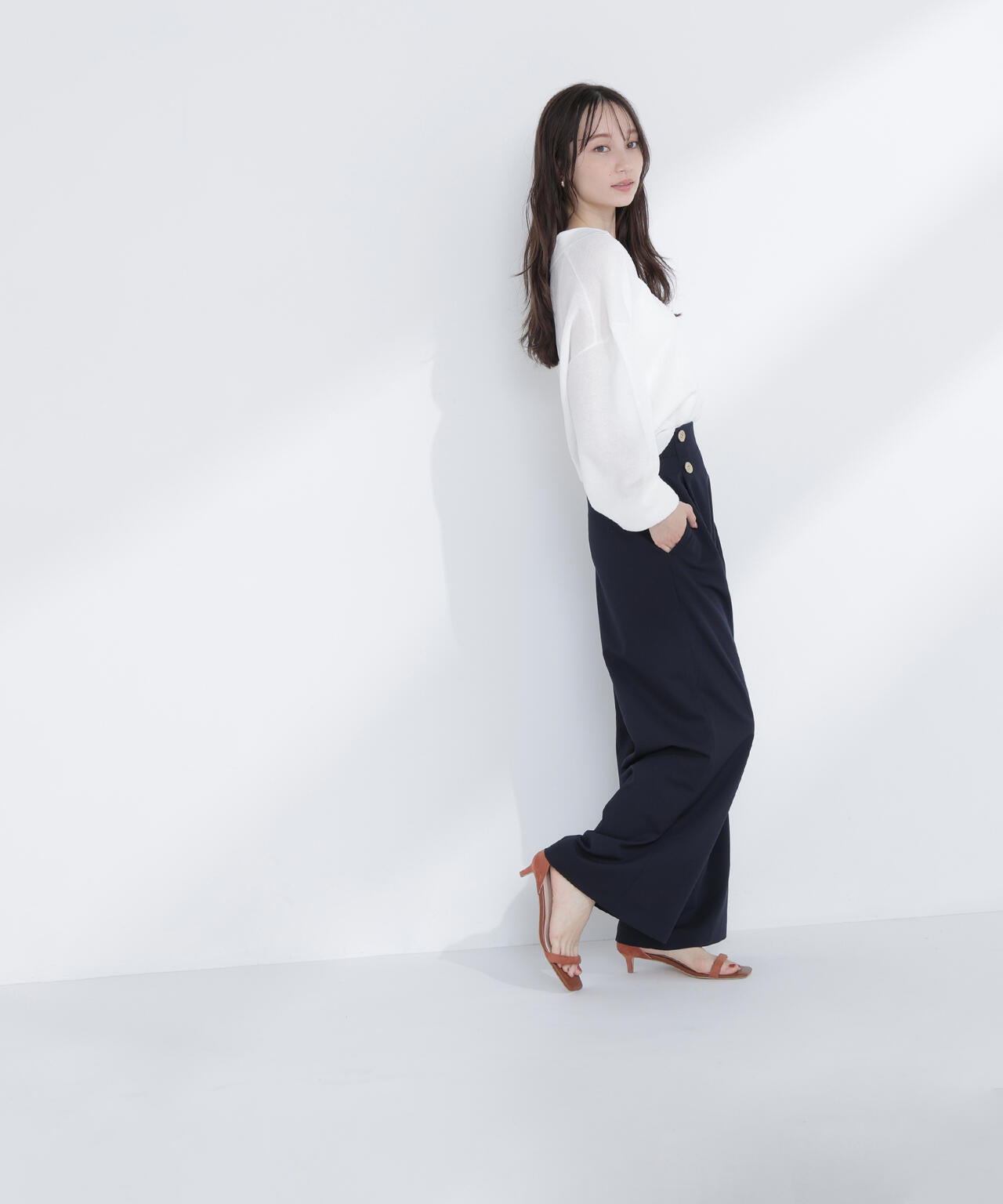 スキッパーフォルムニット