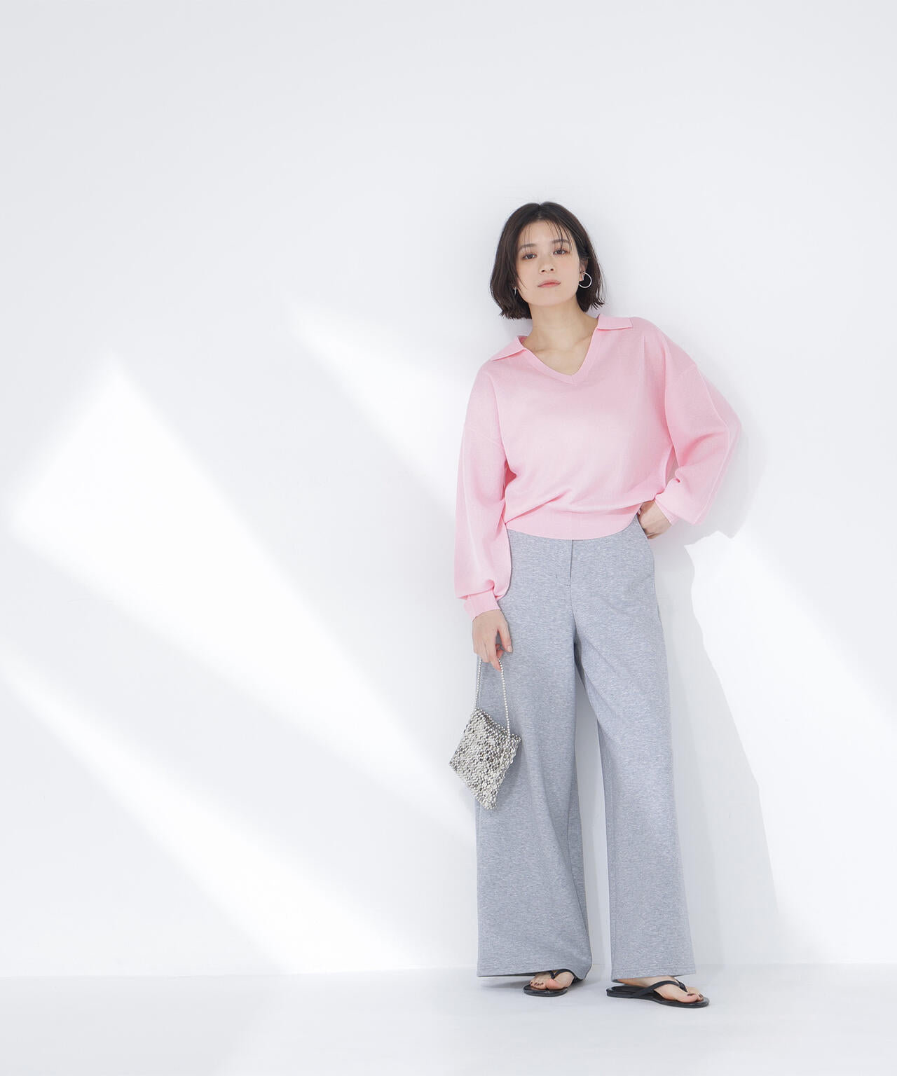 スキッパーフォルムニット