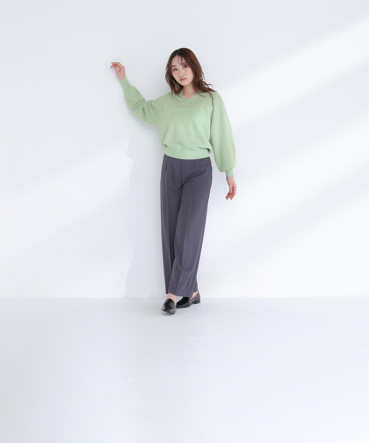 スキッパーフォルムニット