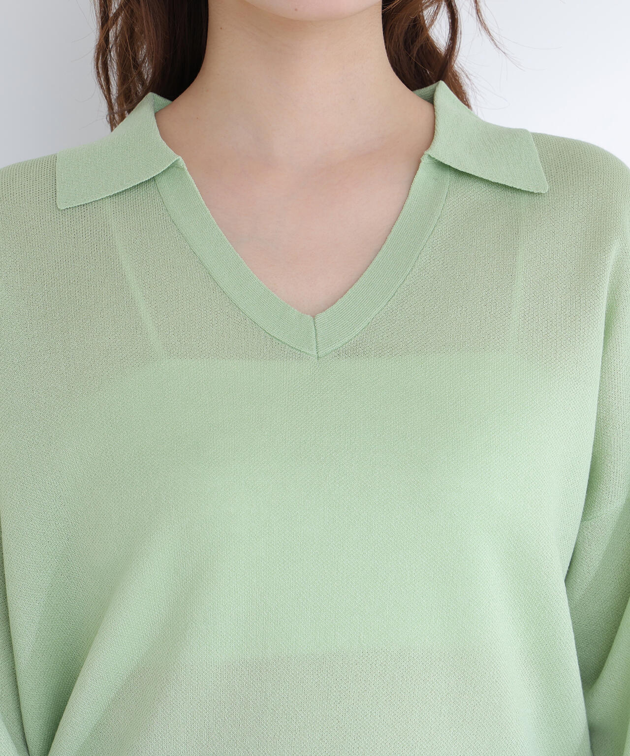 スキッパーフォルムニット