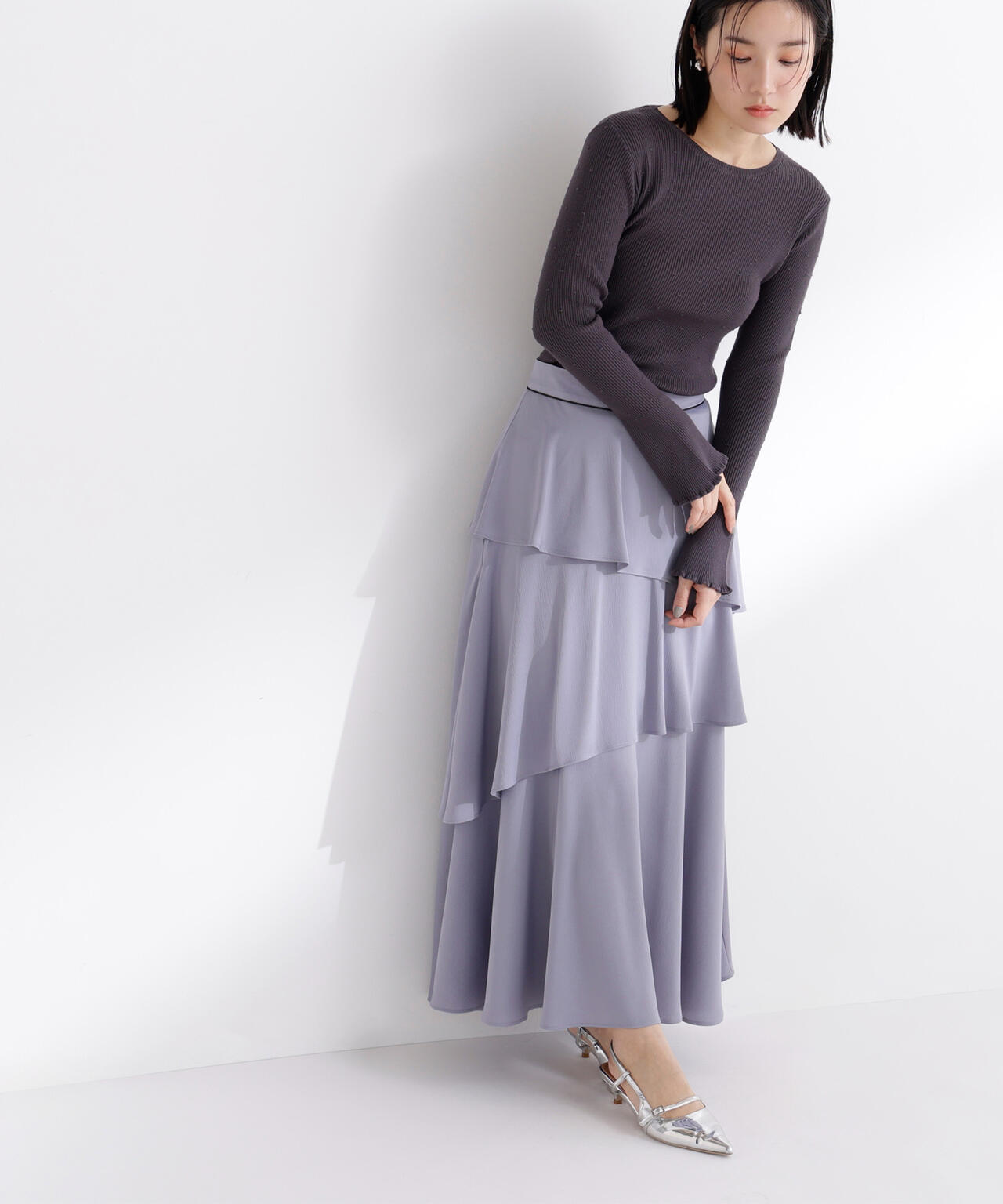 ドットジャガードニット