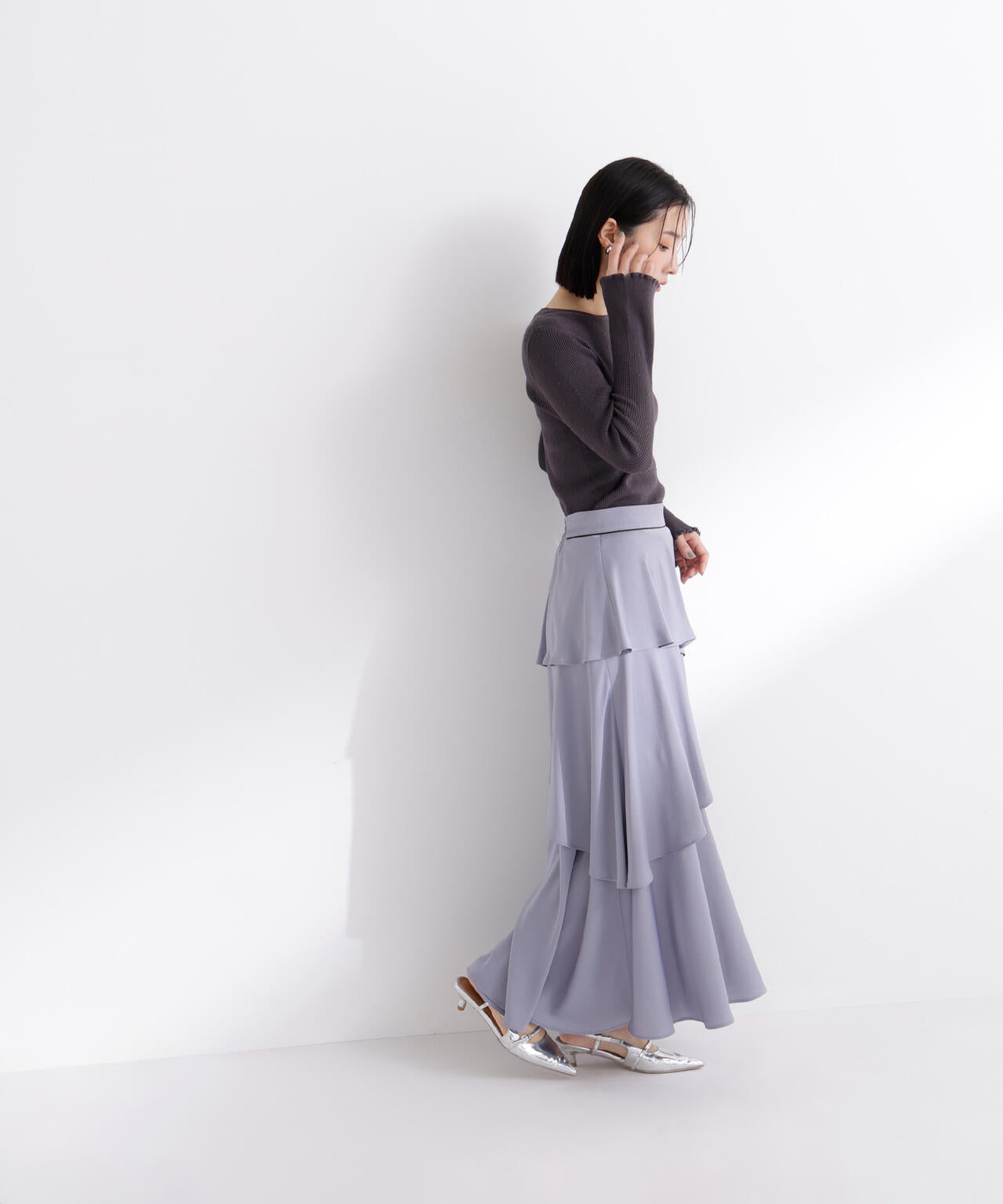 ドットジャガードニット