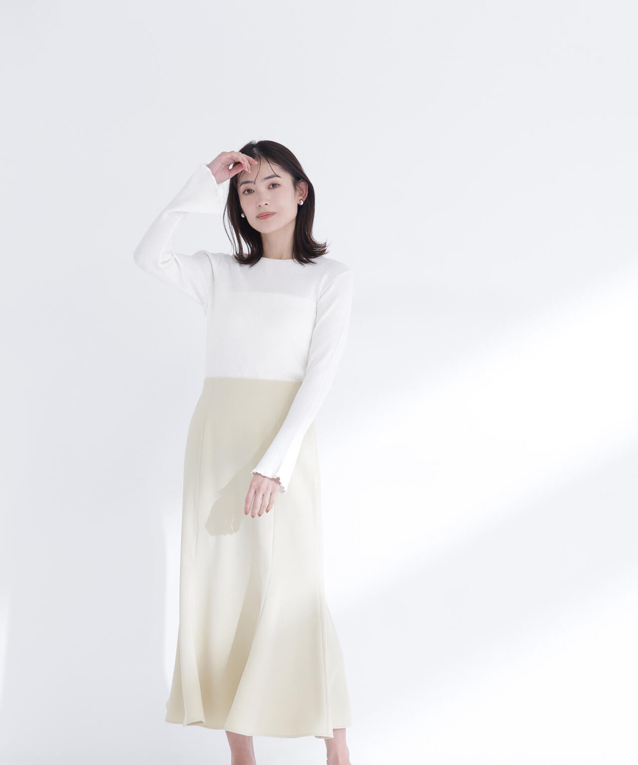 ドットジャガードニット