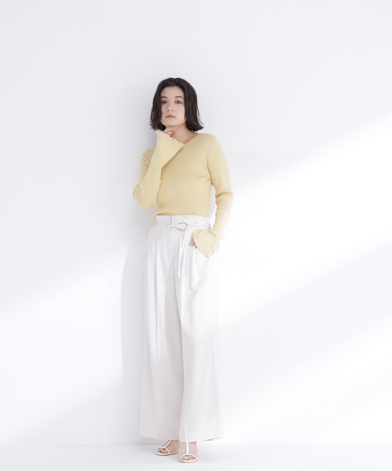 ドットジャガードニット