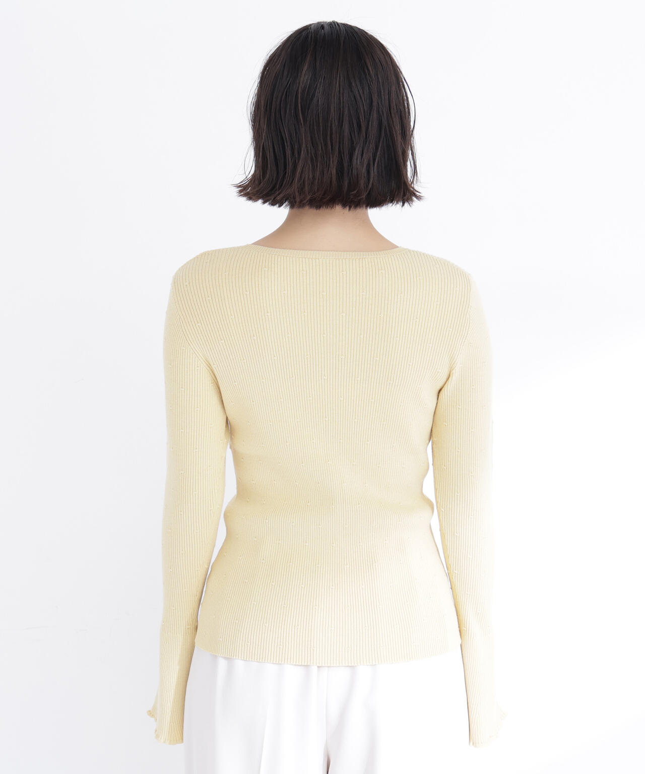 ドットジャガードニット