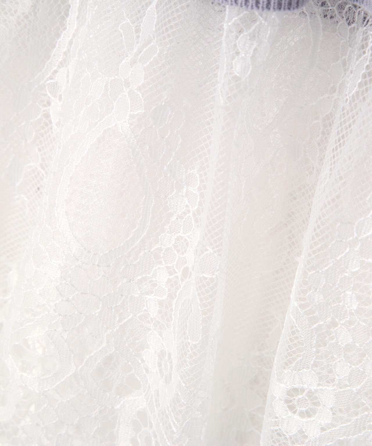 レースドッキングニット