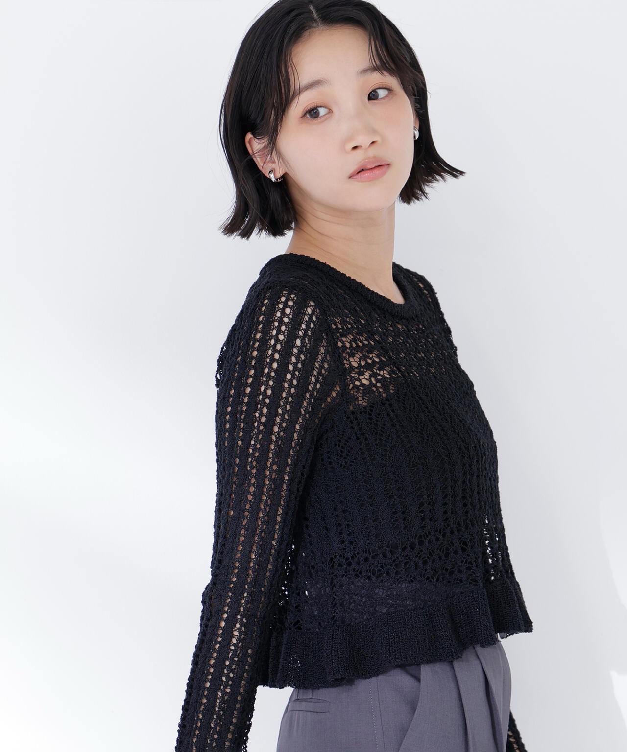 身長165 B:80 W:59 / H:85 / S:23.5 着用サイズ:FR