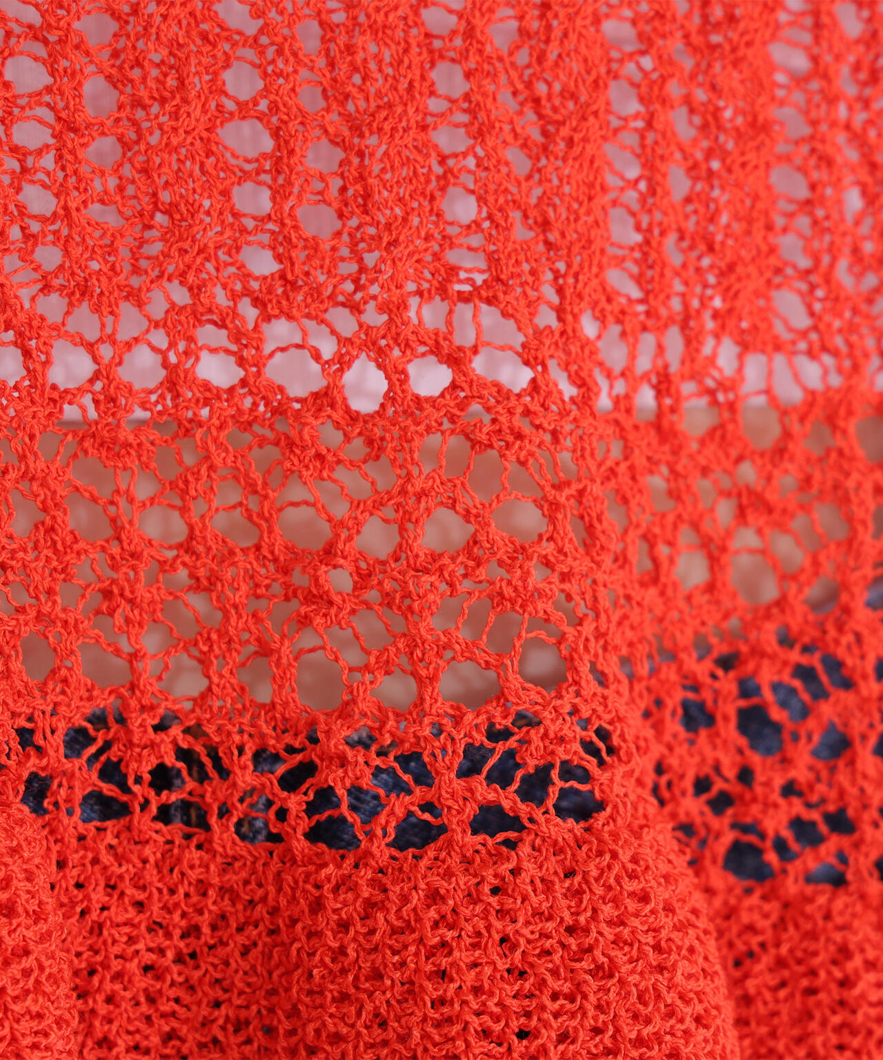 【sweet4月号掲載】【WEB限定商品】クロップドレースメッシュニット