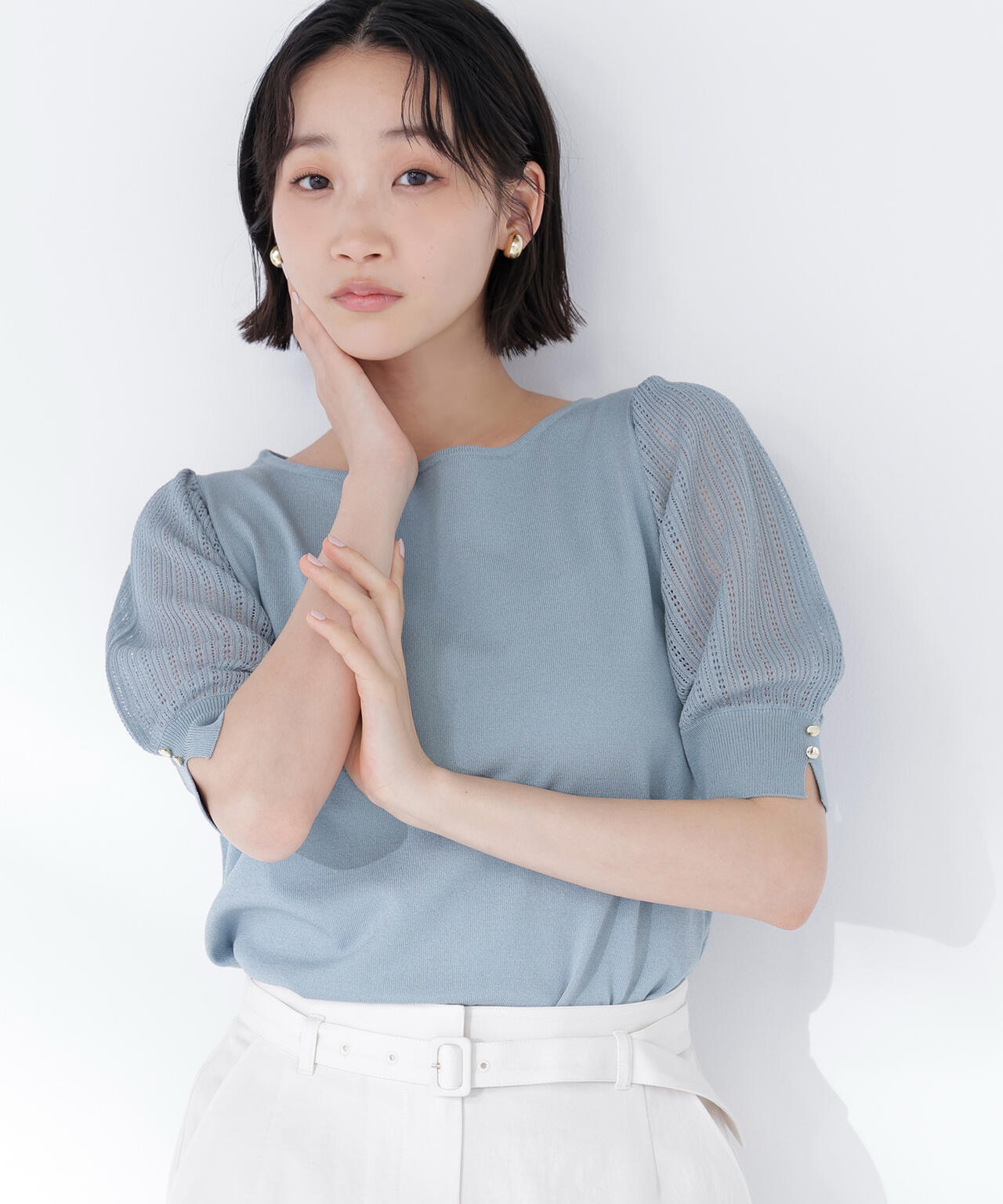 身長165 B:80 W:59 / H:85 / S:23.5 着用サイズ:FR