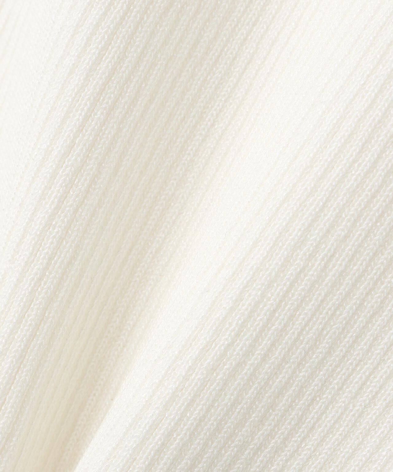 ボーダーフリルスリーブニット