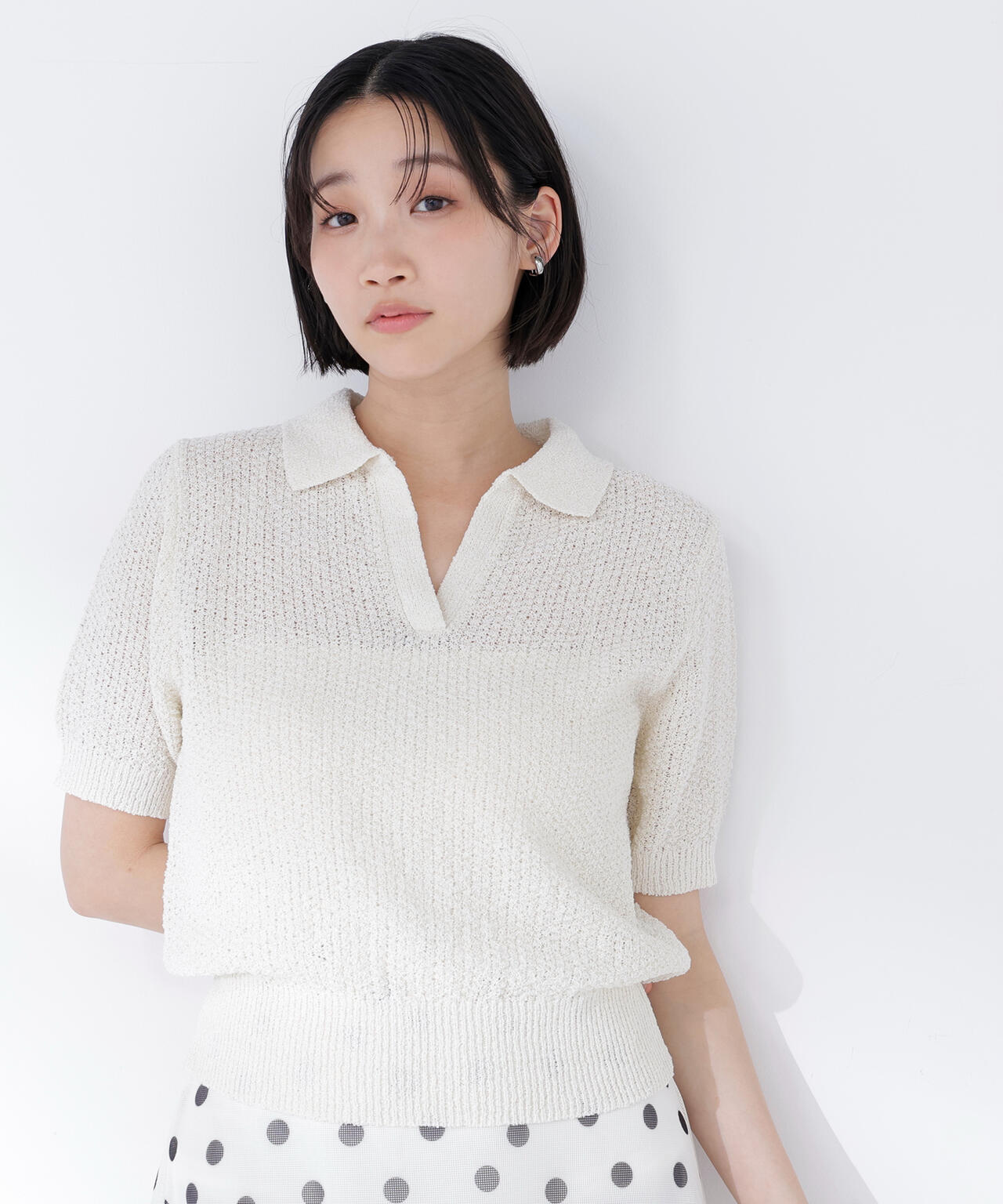 身長165 B:80 W:59 / H:85 / S:23.5 着用サイズ:FR