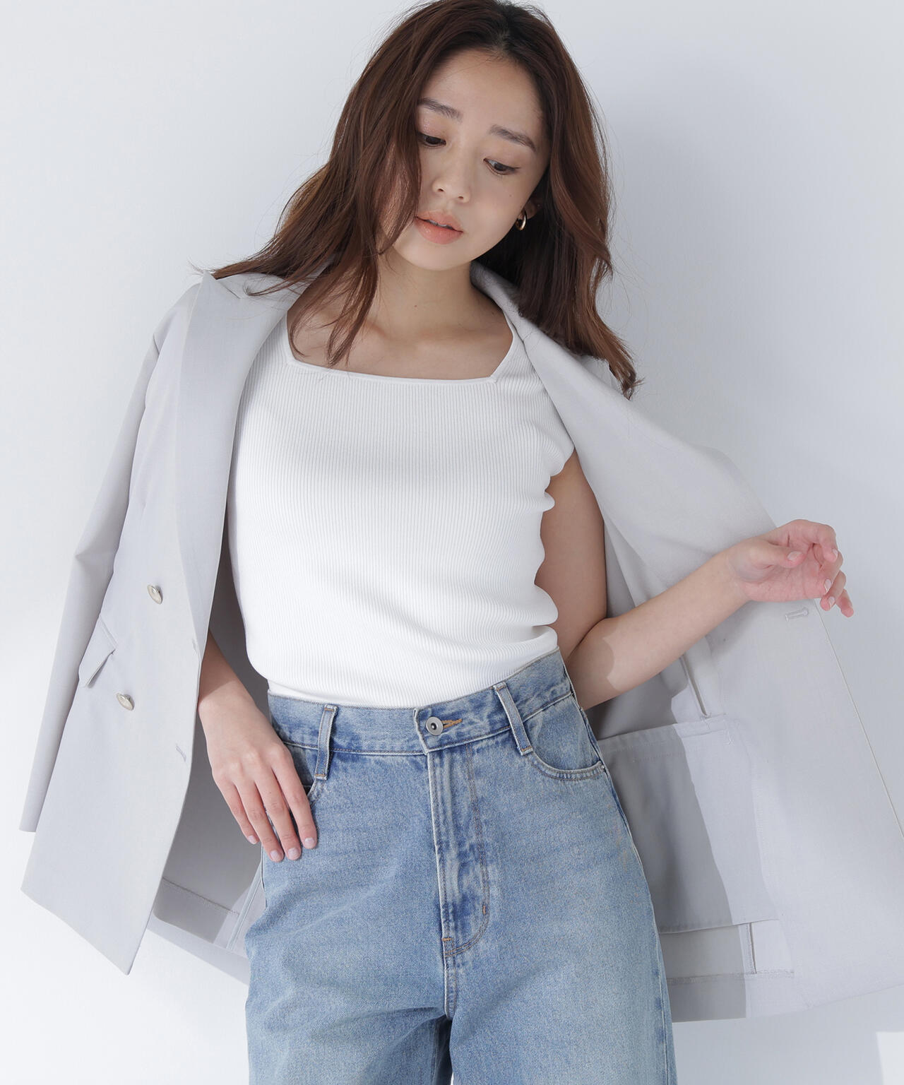 165.5cm 着用サイズ:FR