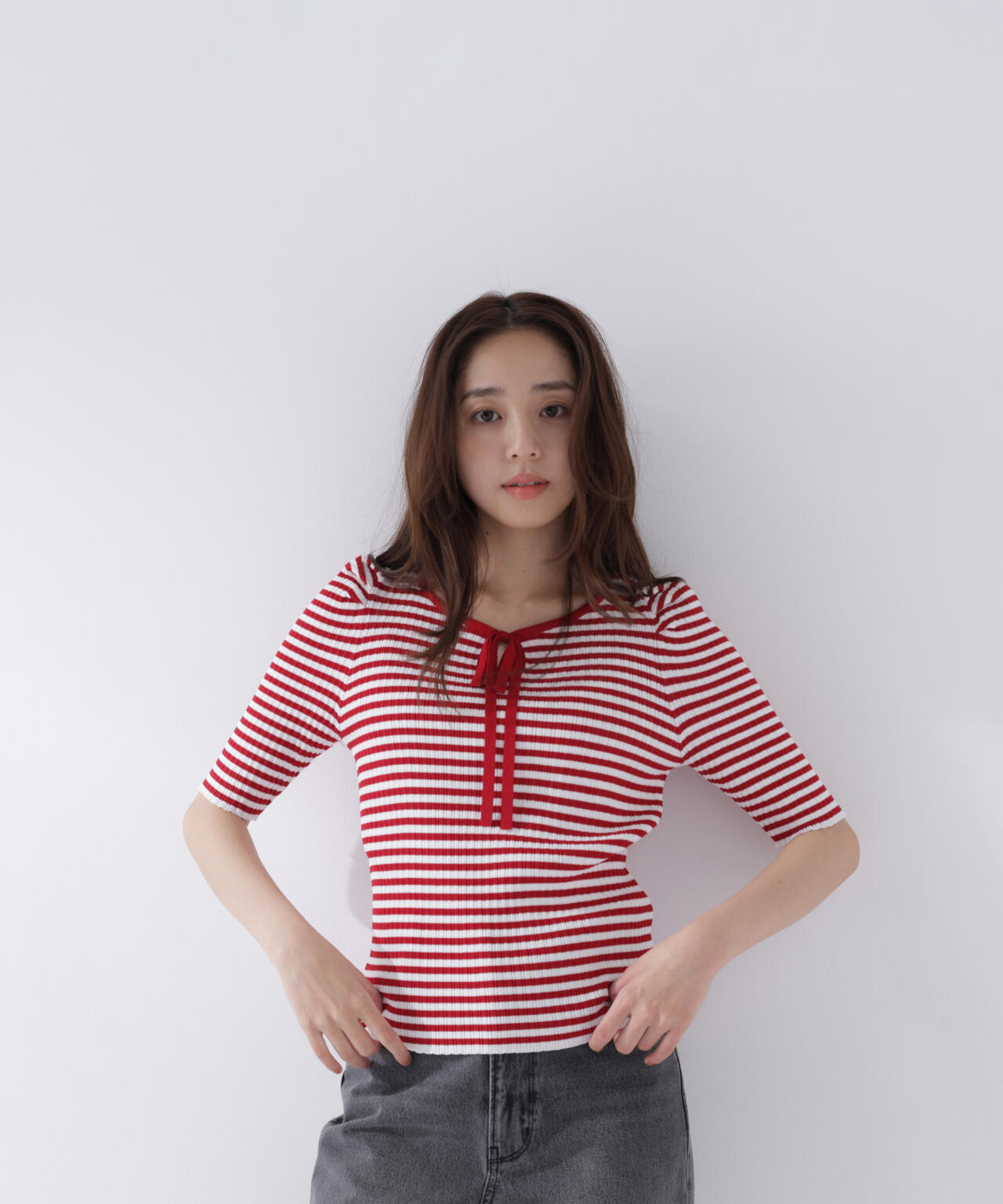 165.5cm 着用サイズ:FR