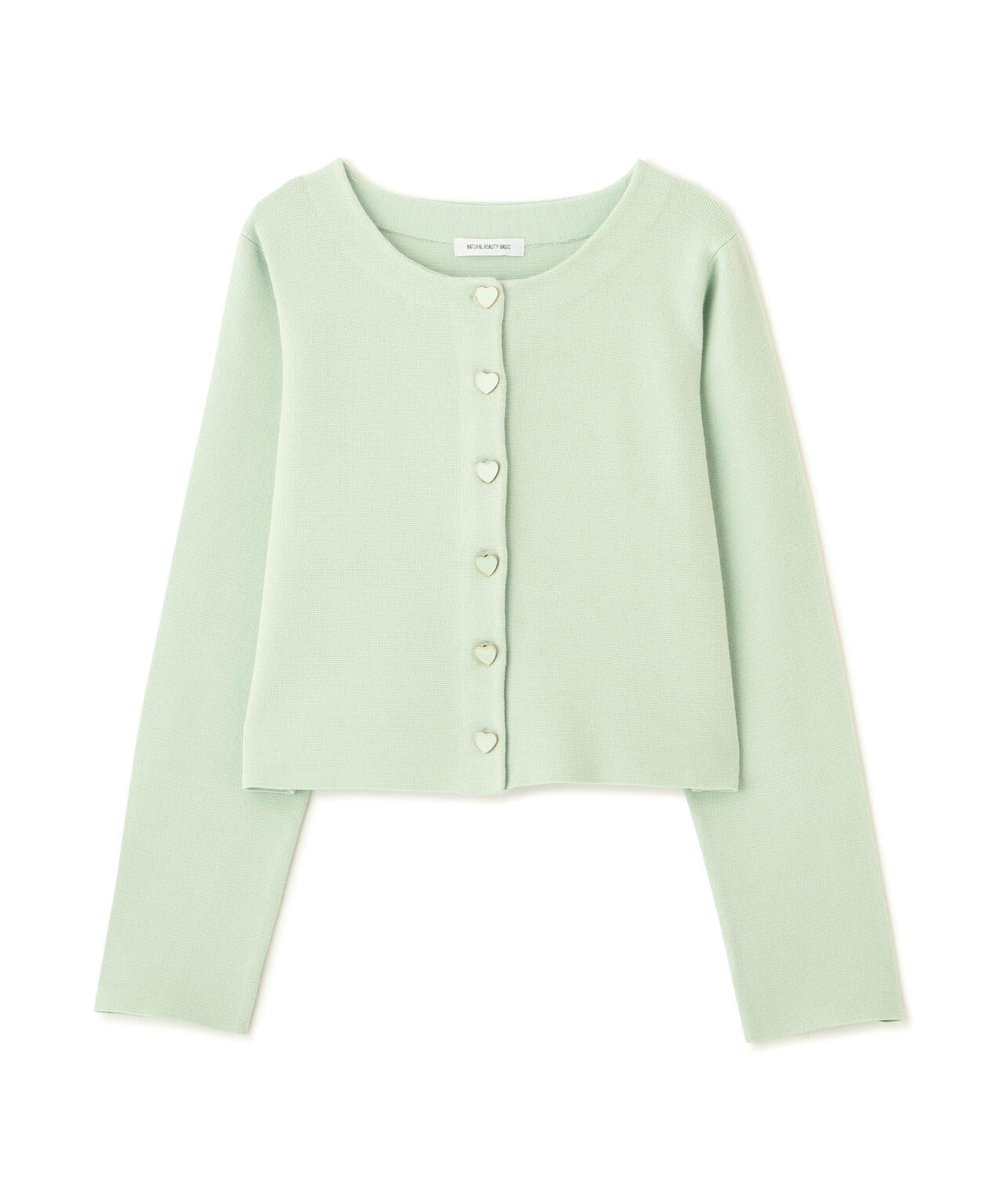 ハートボタンニットジャケット