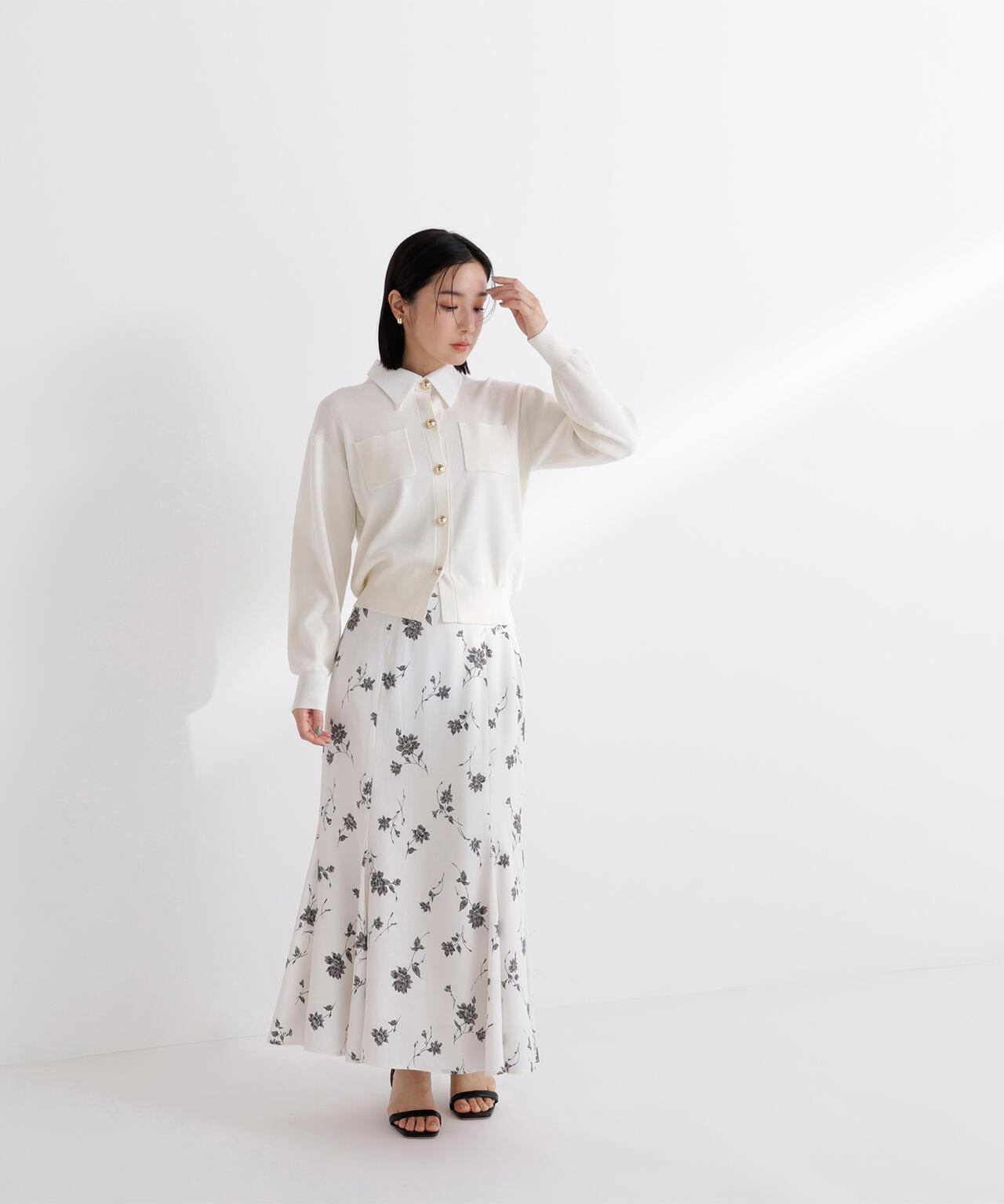 【一部店舗・mix.tokyo 限定カラー:ピンク】2wayカラーニットカーディガン