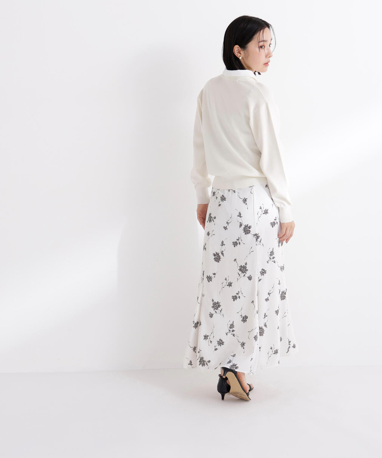 <CLASSY.掲載>2wayカラーニットカーディガン