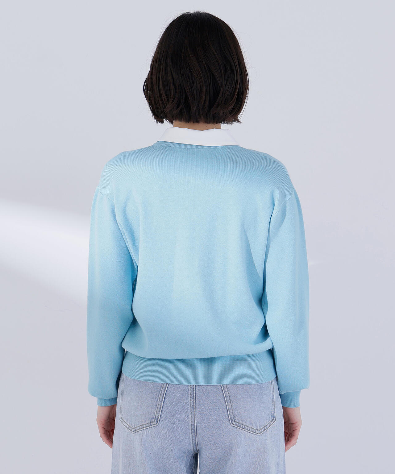 2wayカラーニットカーディガン