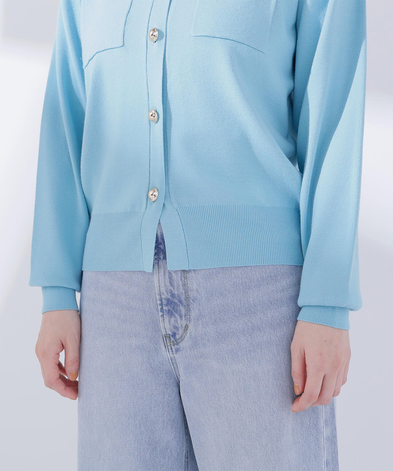 【一部店舗・mix.tokyo 限定カラー:ピンク】2wayカラーニットカーディガン