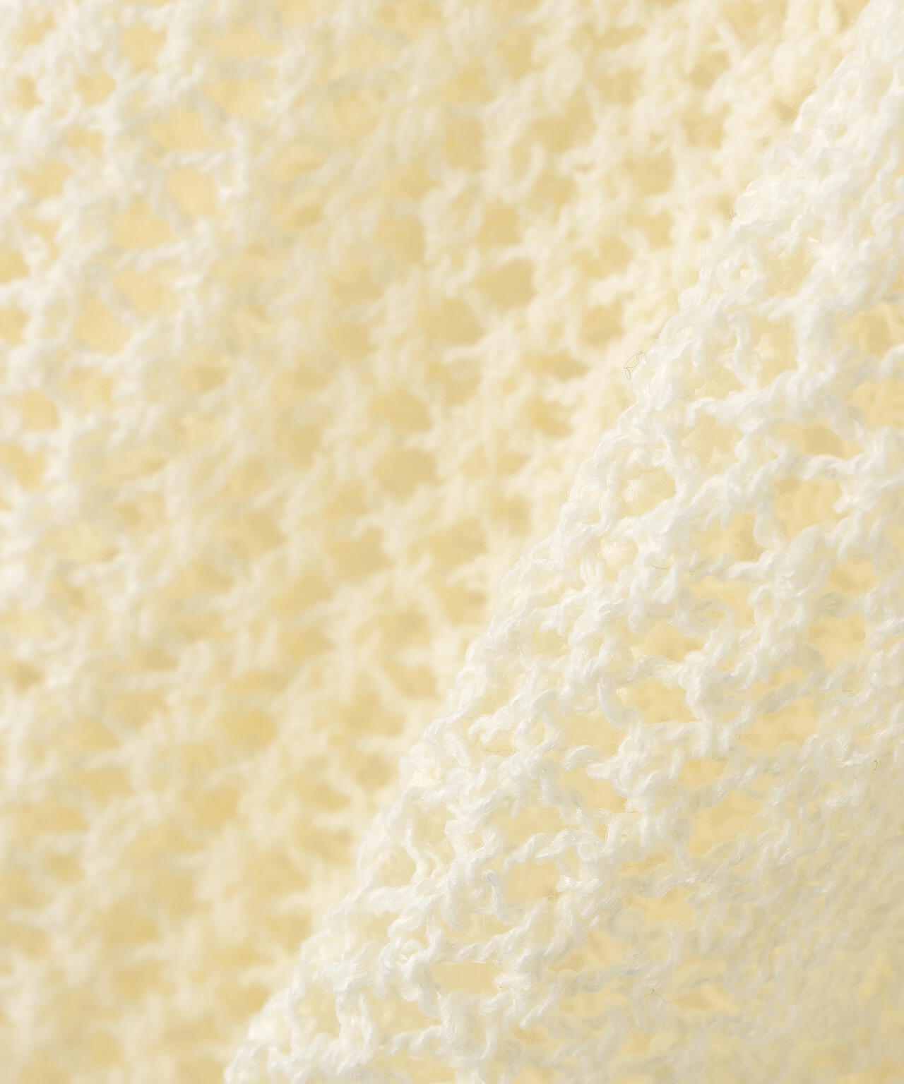 フラワーレースペプラムニット