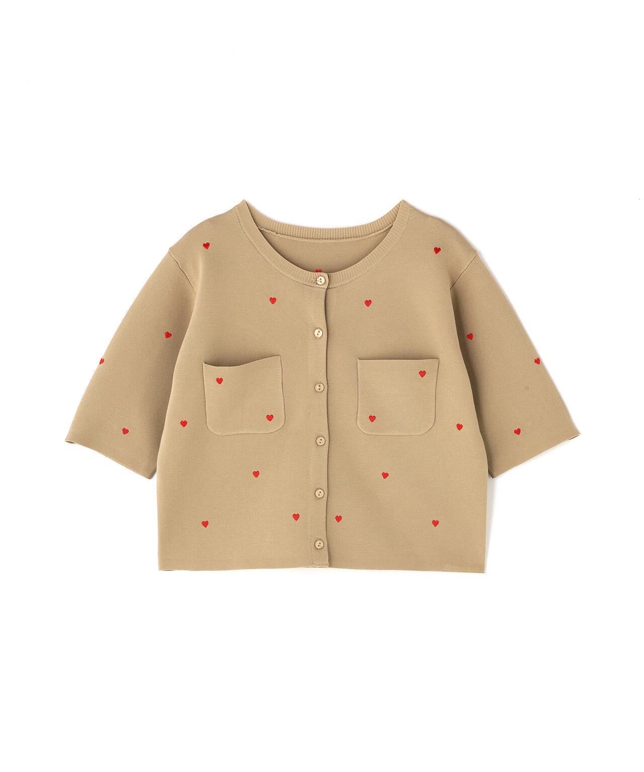 【Oggi.jp掲載】ハート刺繍ニットジャケット