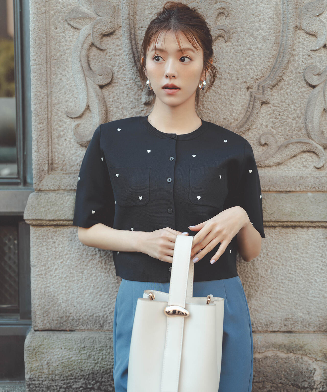 165.5cm 着用サイズ:FR