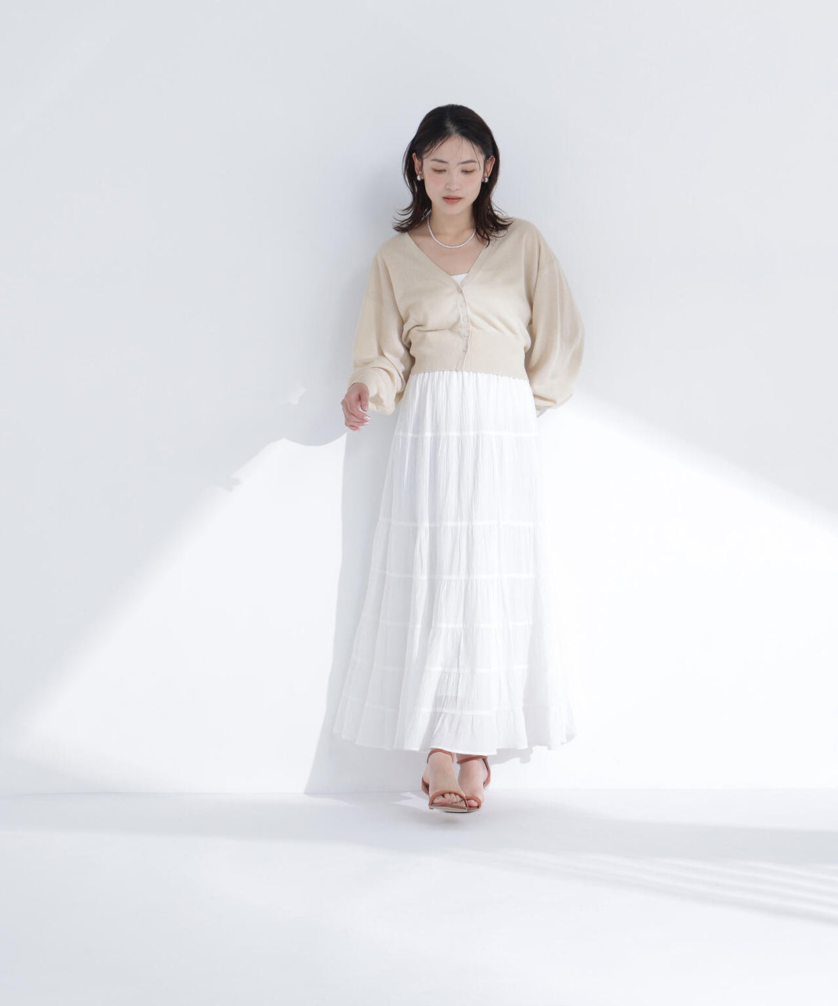 <ちょうど、いい服>さらりと、涼しげ麻混カーディガン