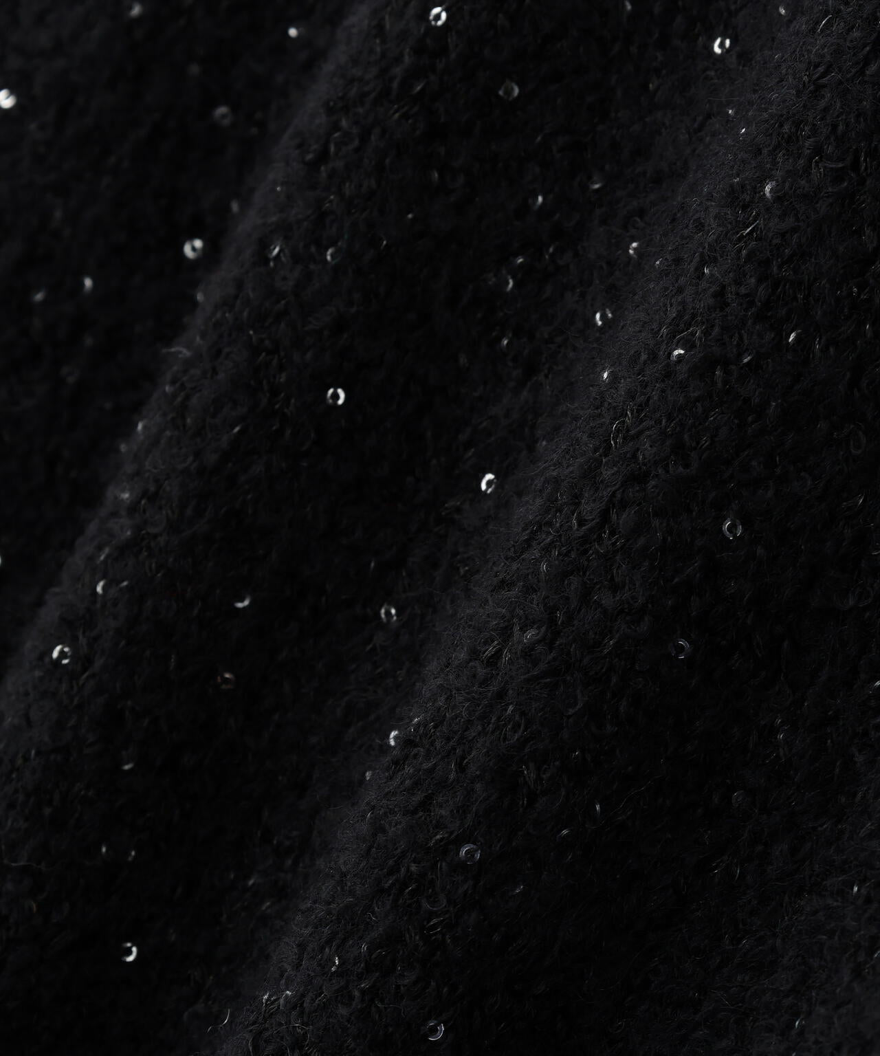 スパンコールスキッパーニット