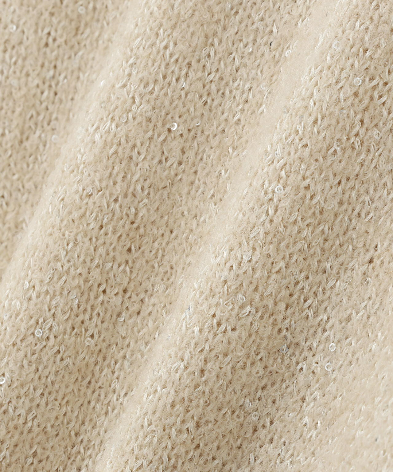 スパンコールスキッパーニット