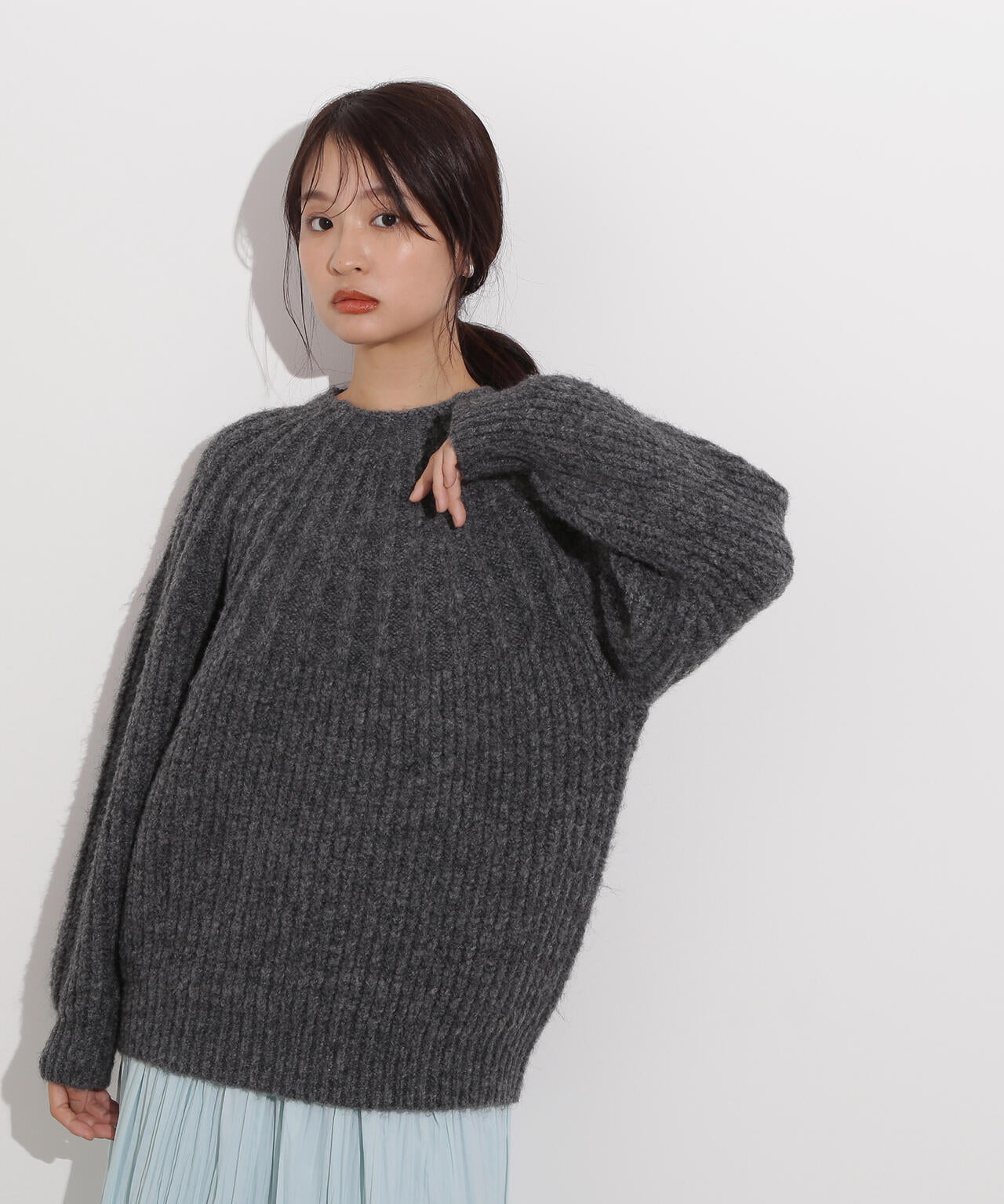 求心編みニット