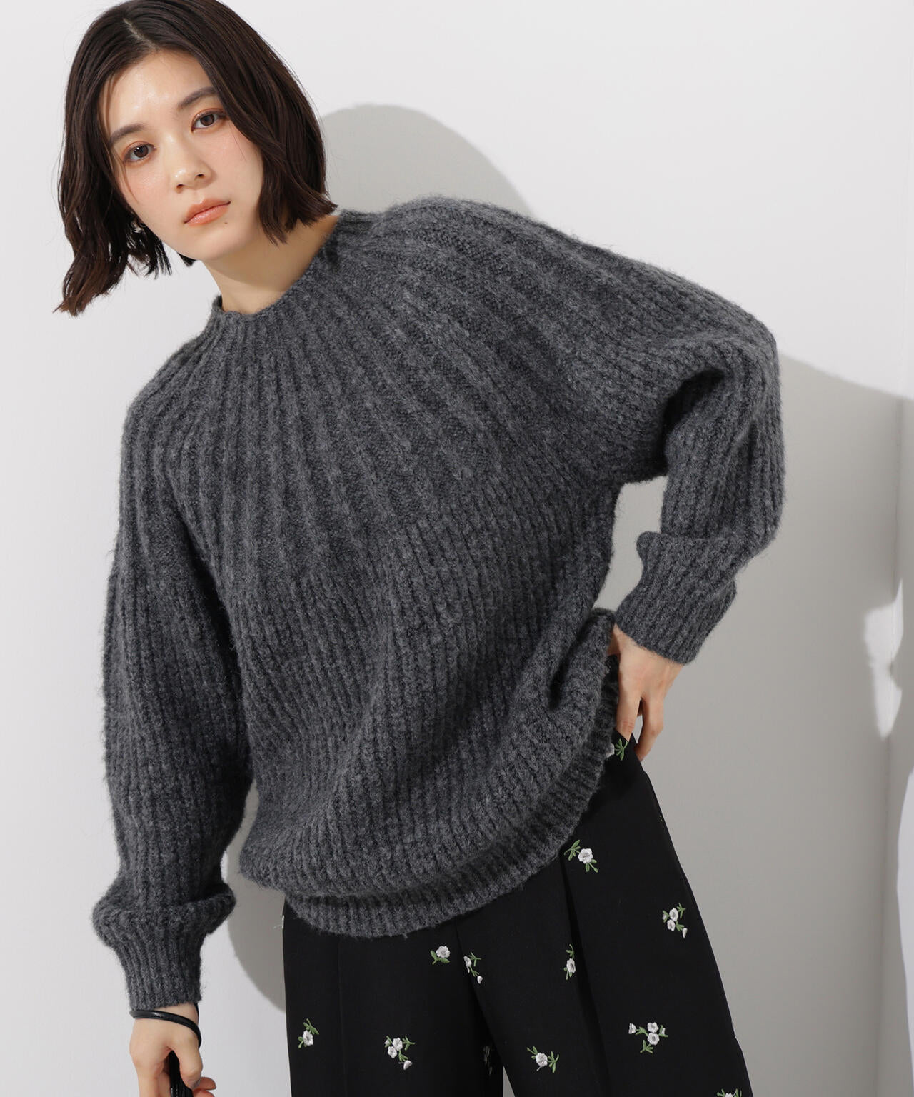 求心編みニット