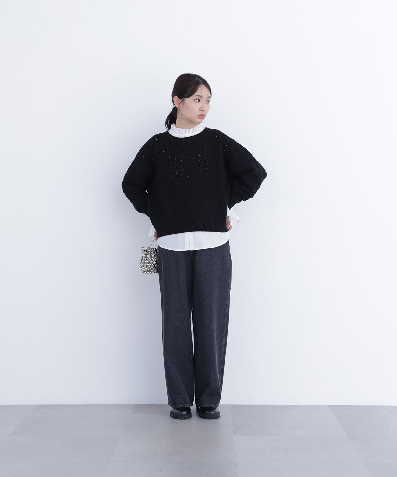 アイレットニットプルオーバー