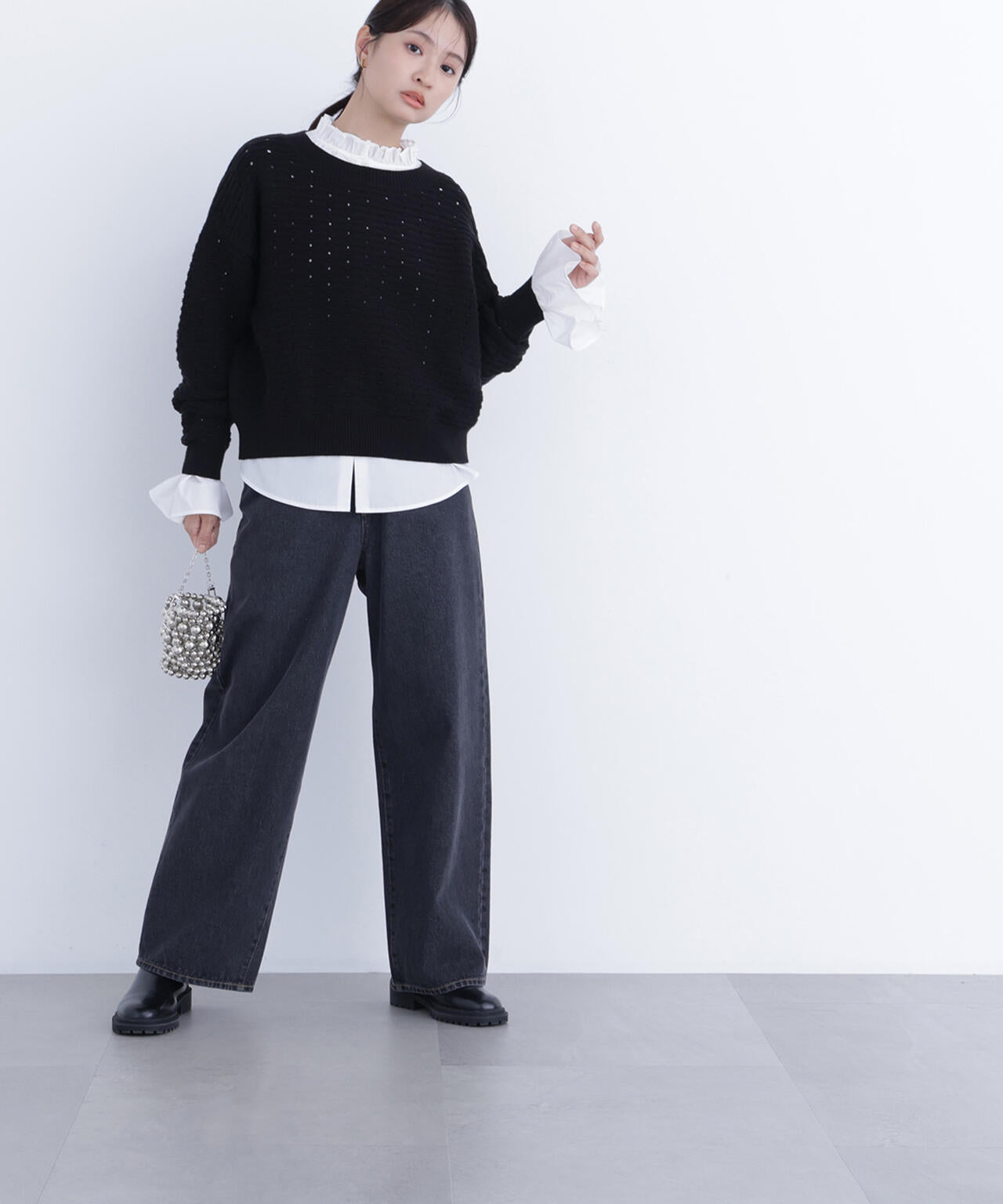 アイレットニットプルオーバー