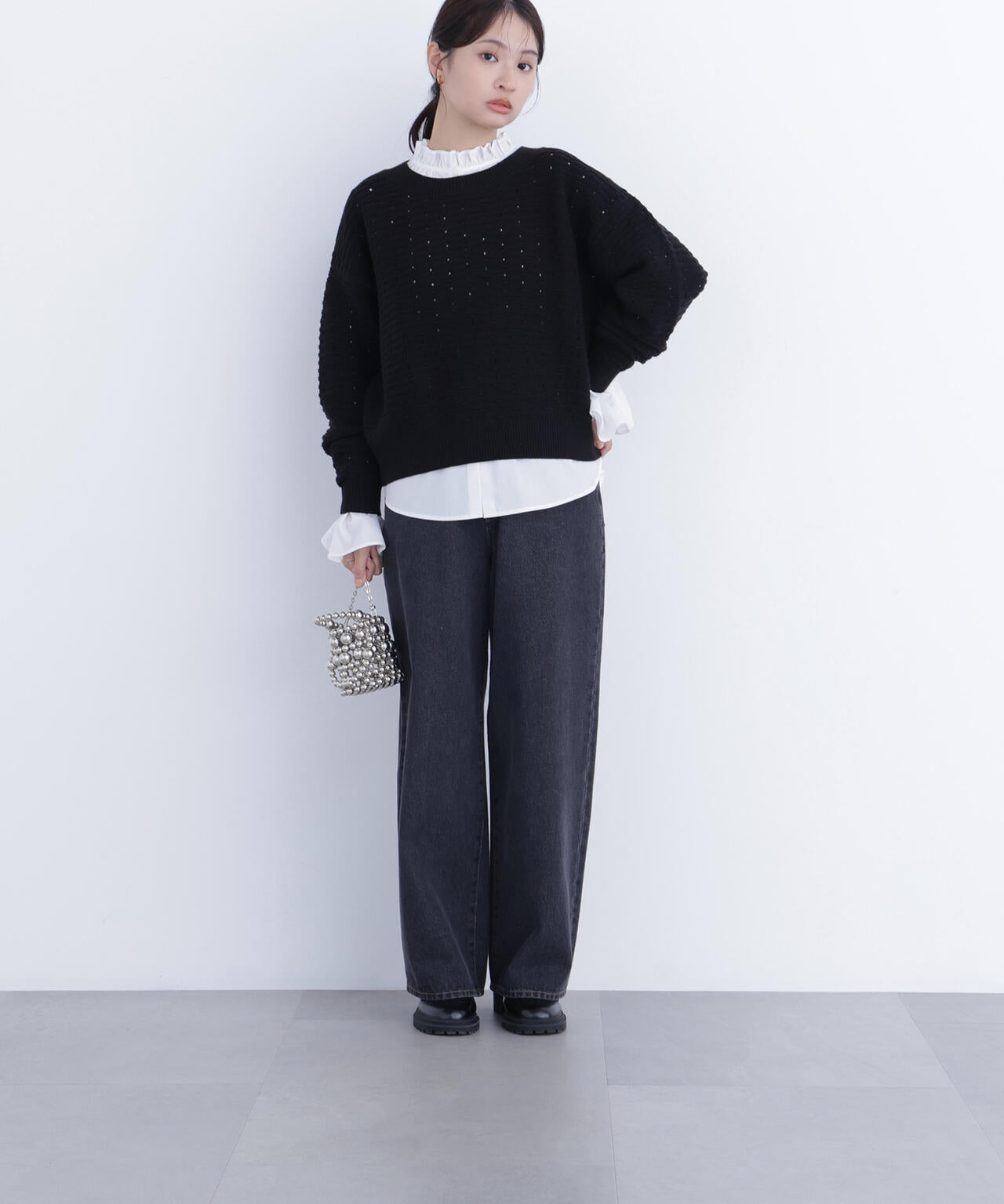 アイレットニットプルオーバー