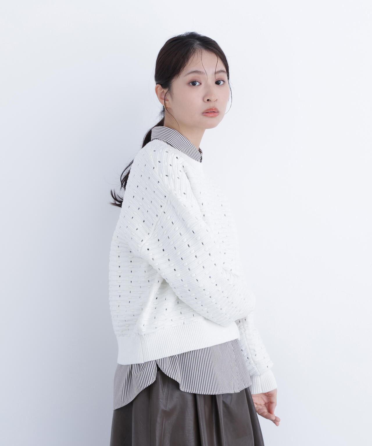 アイレットニットプルオーバー