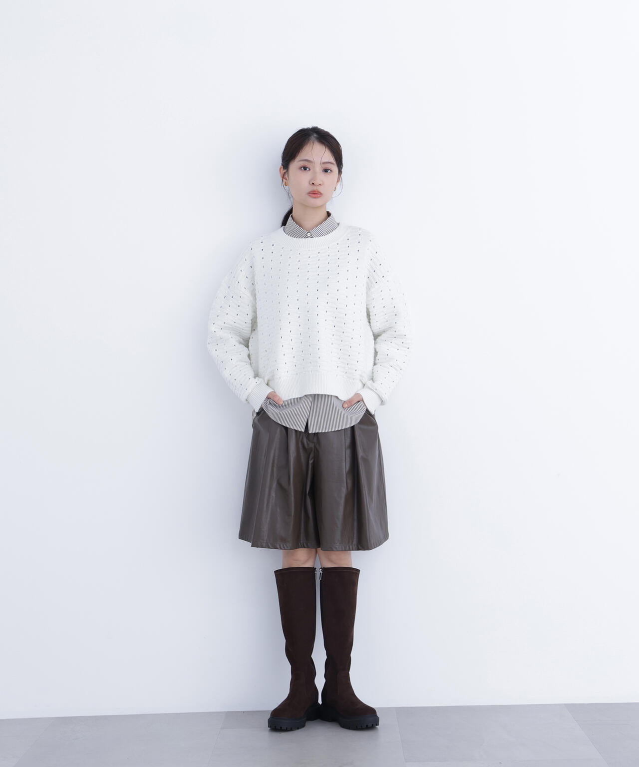 アイレットニットプルオーバー