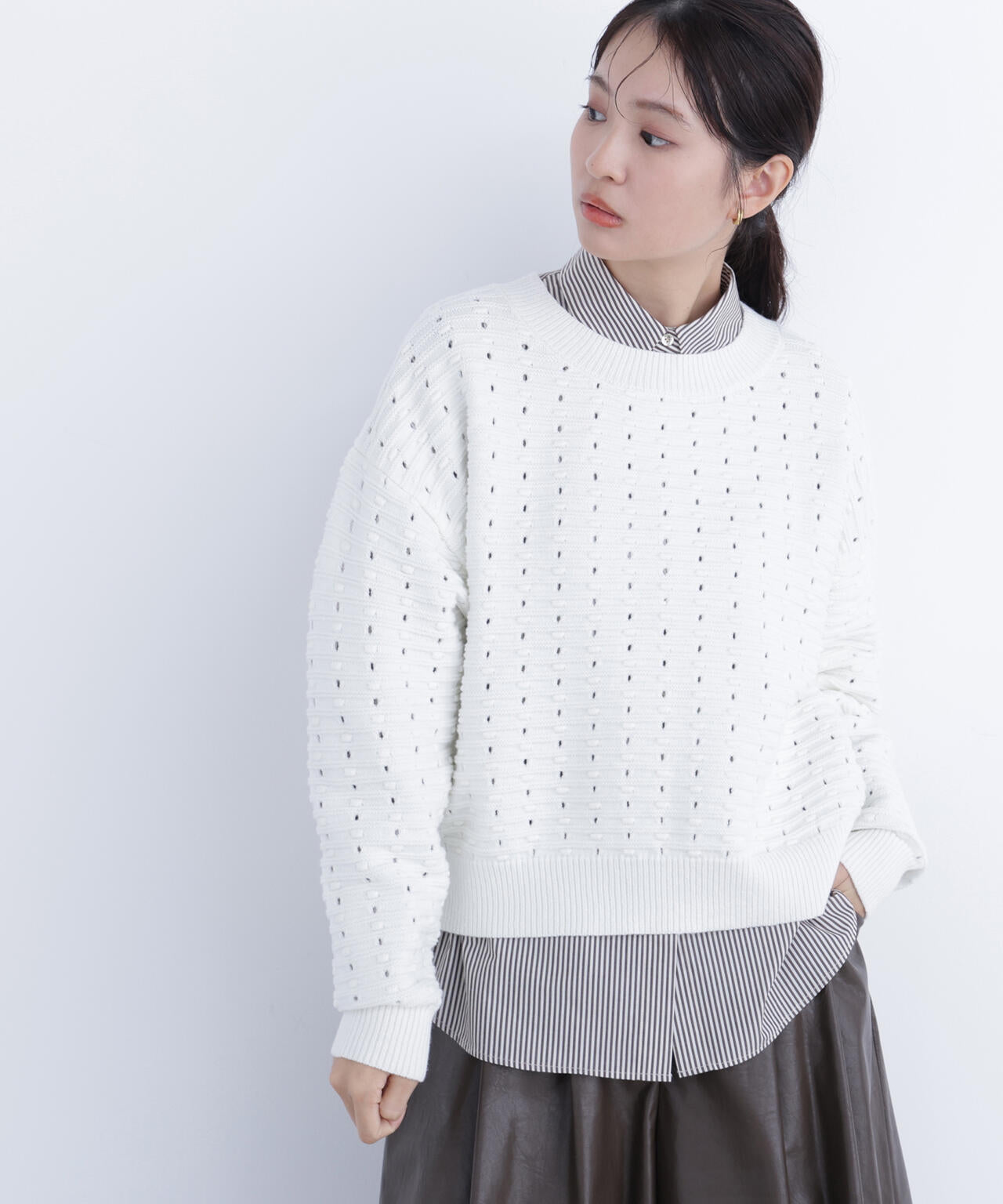 アイレットニットプルオーバー