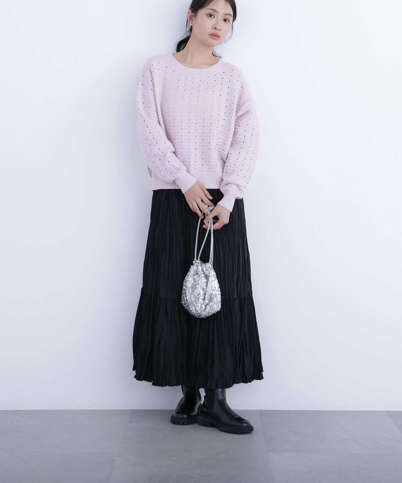 アイレットニットプルオーバー