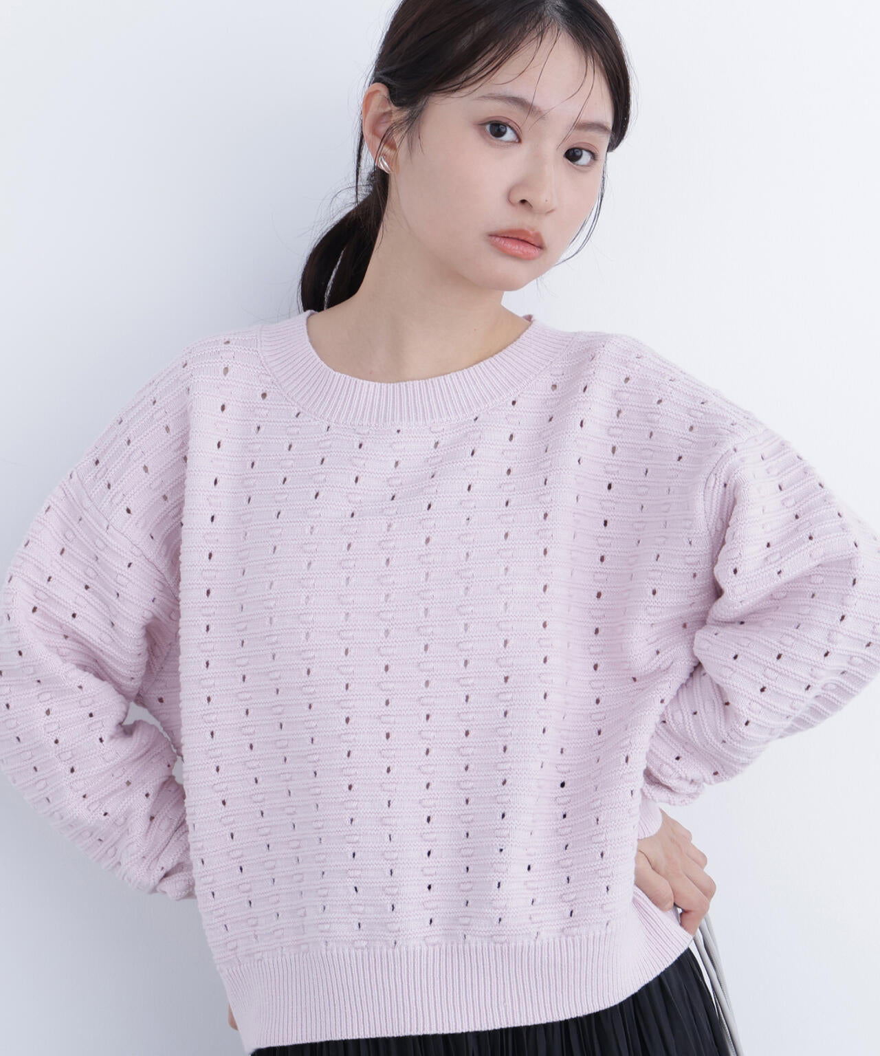 アイレットニットプルオーバー