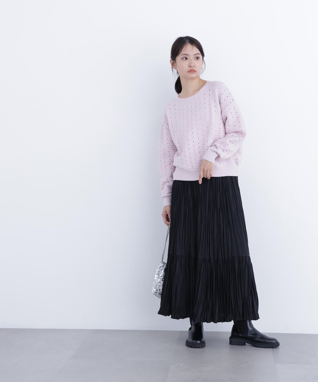 アイレットニットプルオーバー