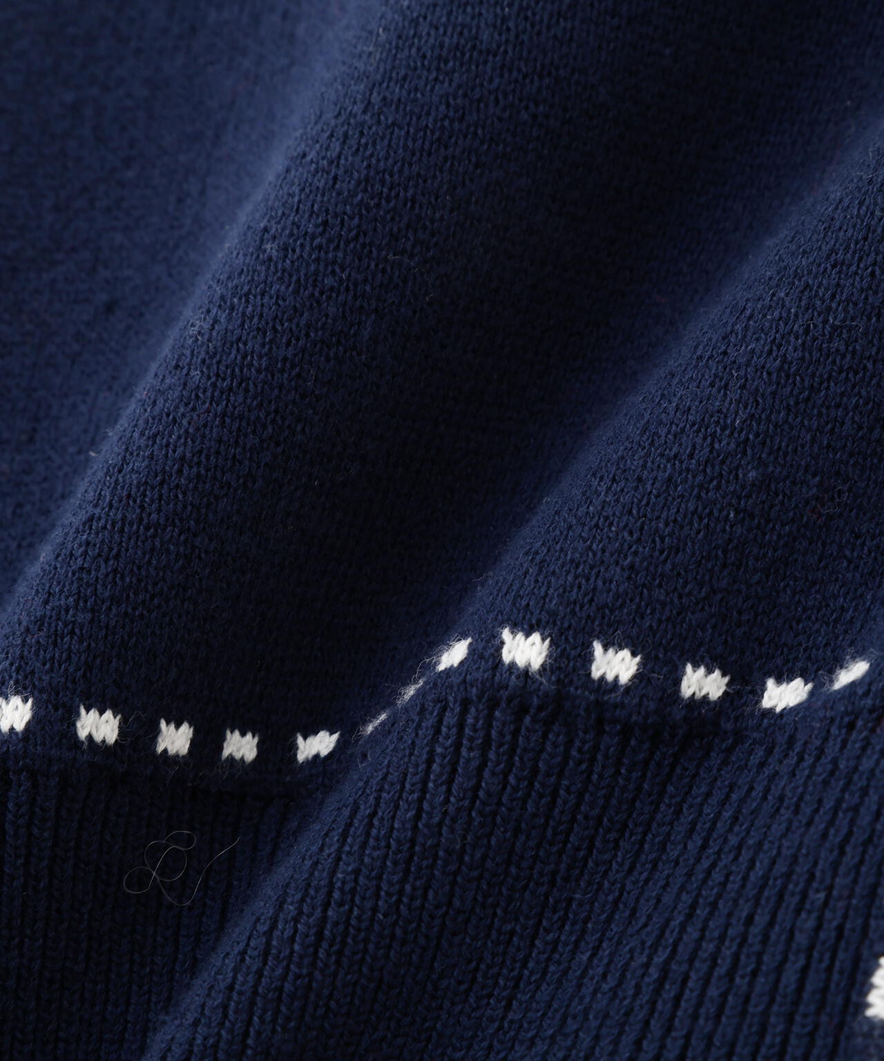 【銀座インズ・mix.tokyo 限定カラー:ネイビー】ステッチニットジャケット