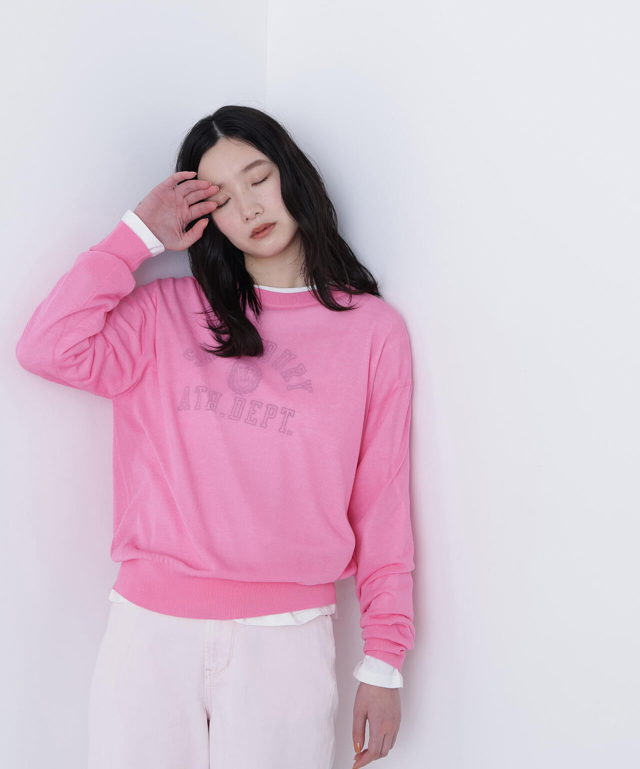 シアーボクシーニット